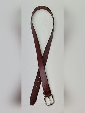 Fossil Mens Genuine Leather Belt Silver Tone Buckle Casual - Size 44 / 110 - EUC